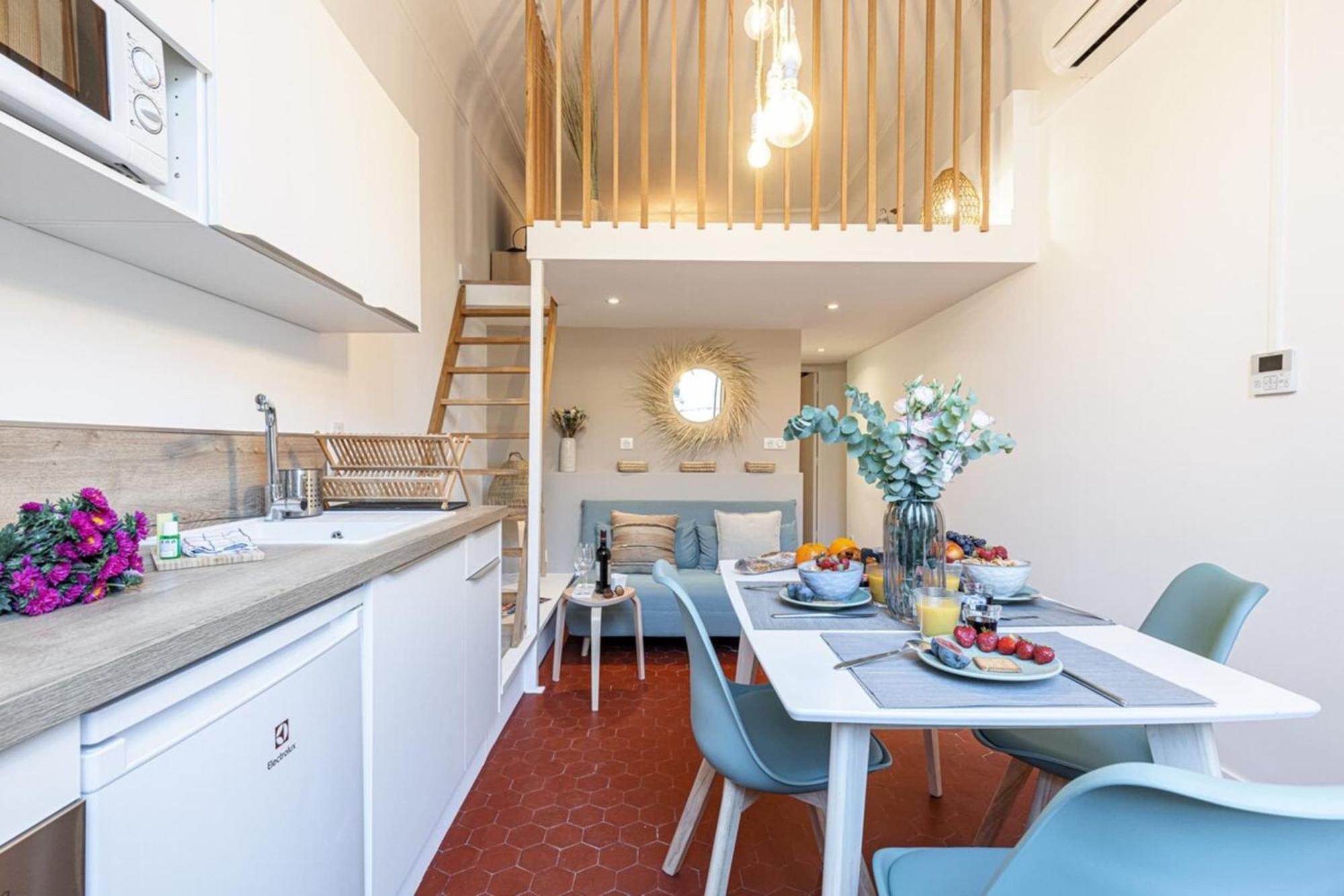 ニースPrefecture 15 - Old Town Duplex 2 Doubles Bedsアパートメント エクステリア 写真